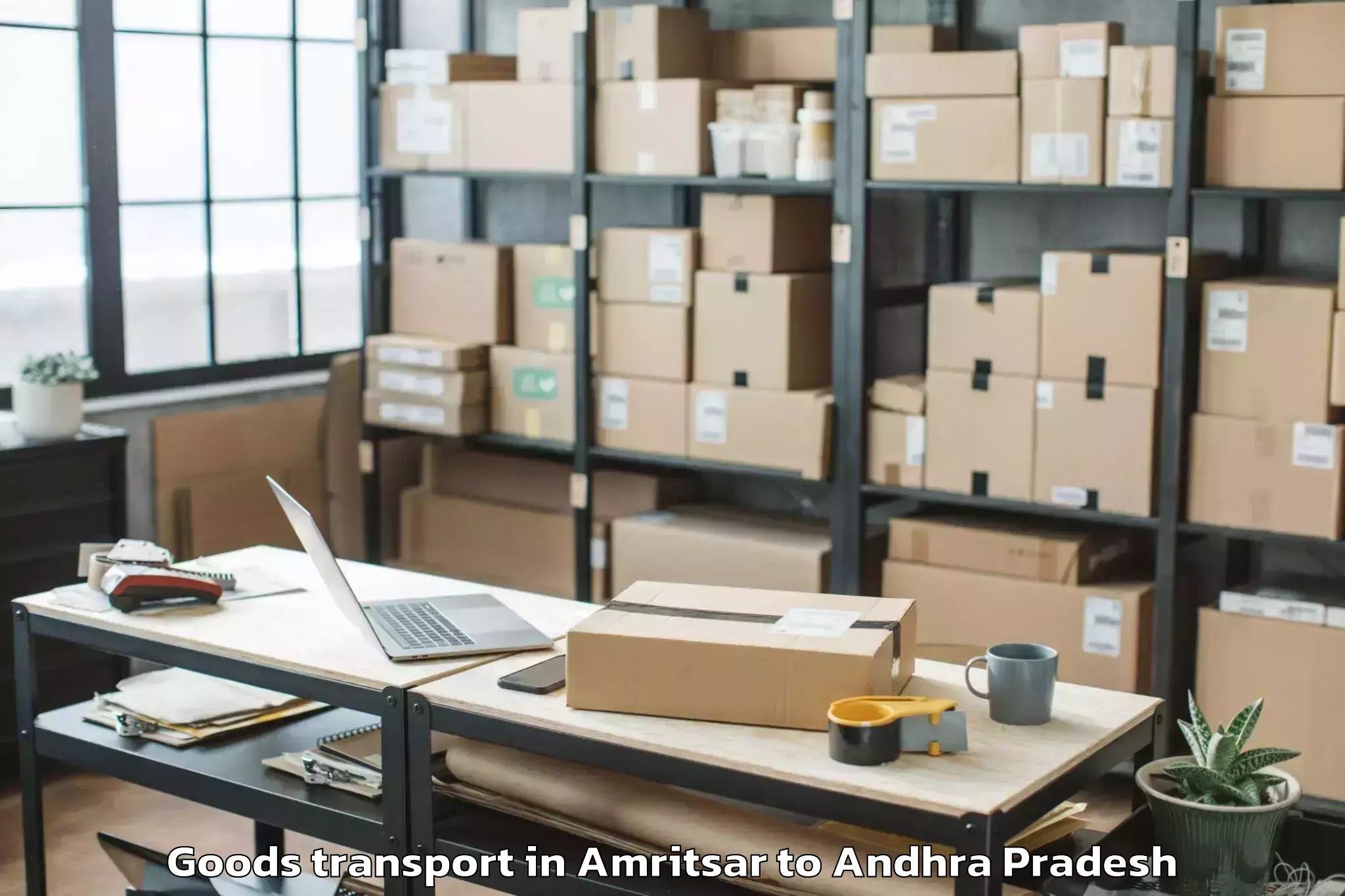 Hassle-Free Amritsar to Pedanandipadu Goods Transport